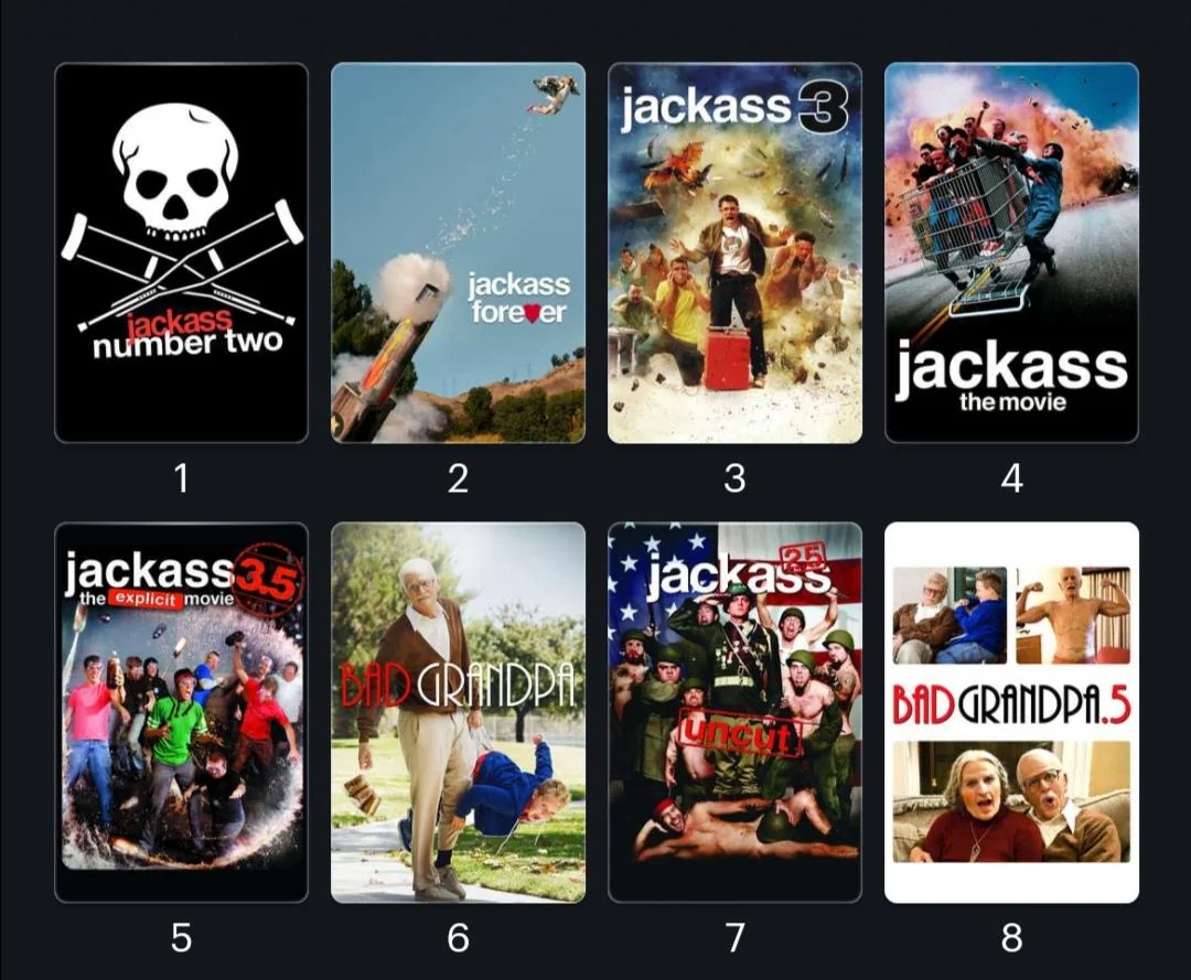 jackass movies in order